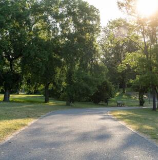 Ausblick auf den Rebstockpark in der Nähe des PARKTRIO